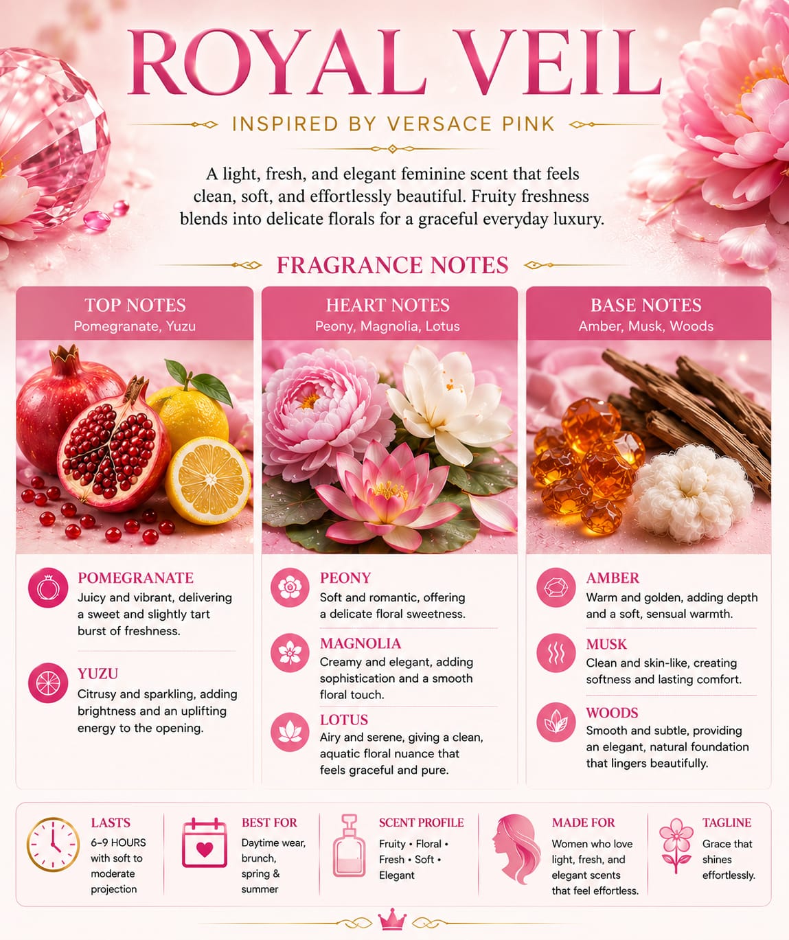 Royal Veil – Inspired by Versace Pink